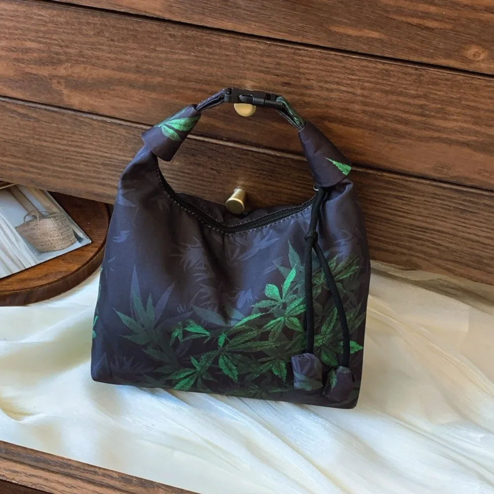 Adjustable Chinese Style Handbag Gambiered Canton Gauze Satin Pea Purses Embroidered Traditional Cheongsam Bag Gifts - view 2