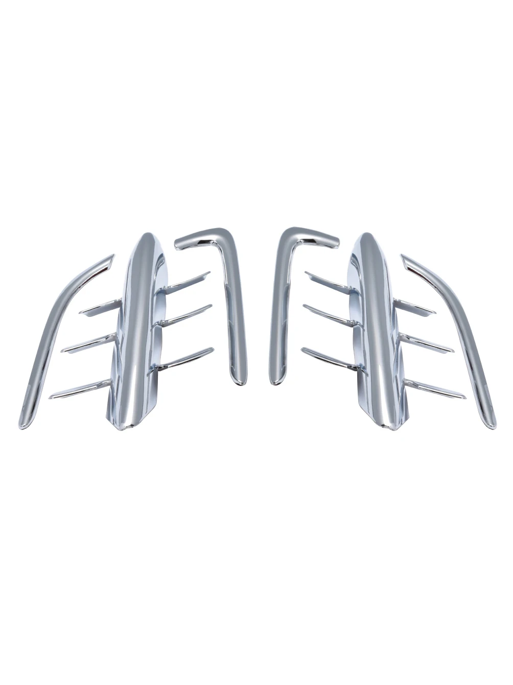 

For Honda GL1800 Goldwing 2001-2010 Motorcycle Front Side Fairing Accents Grills Chrome