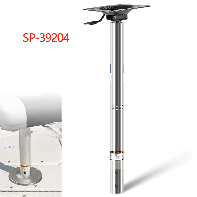 SP-39204 Adjustable Boat Seat Post with Integrated Square Seat Mount , 24