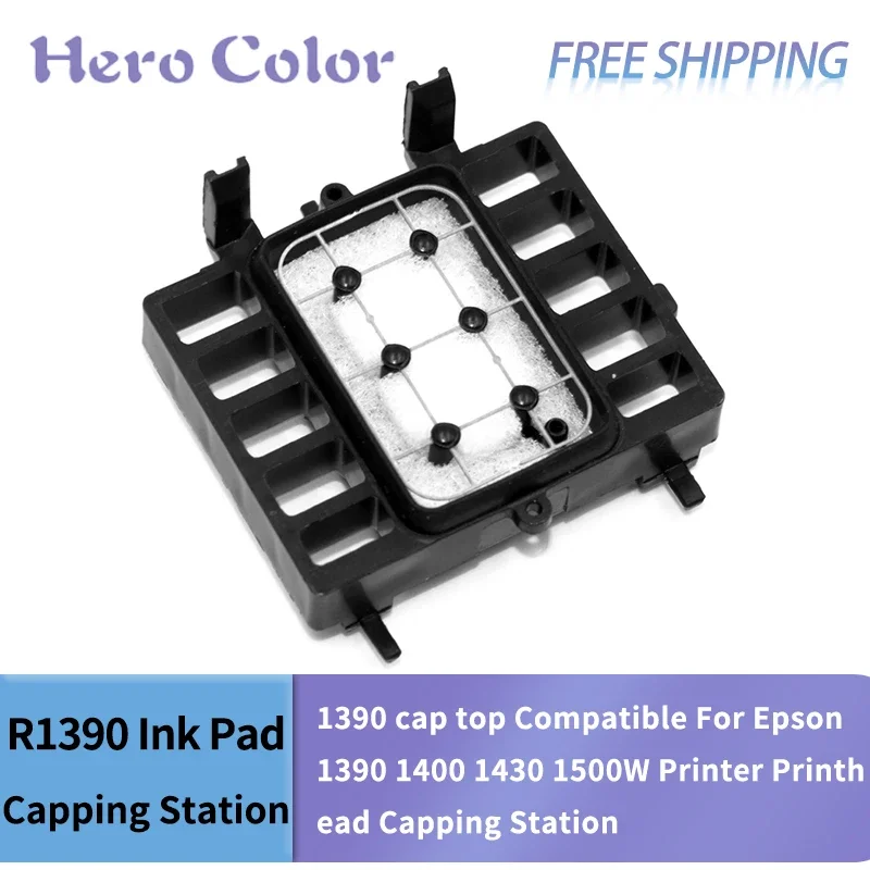 R1390 Ink Pad L1800 Ink Capping station 1390 Cap Top Compatible For Epson 1390 1400 1430 1500W Printer Printhead Capping Station