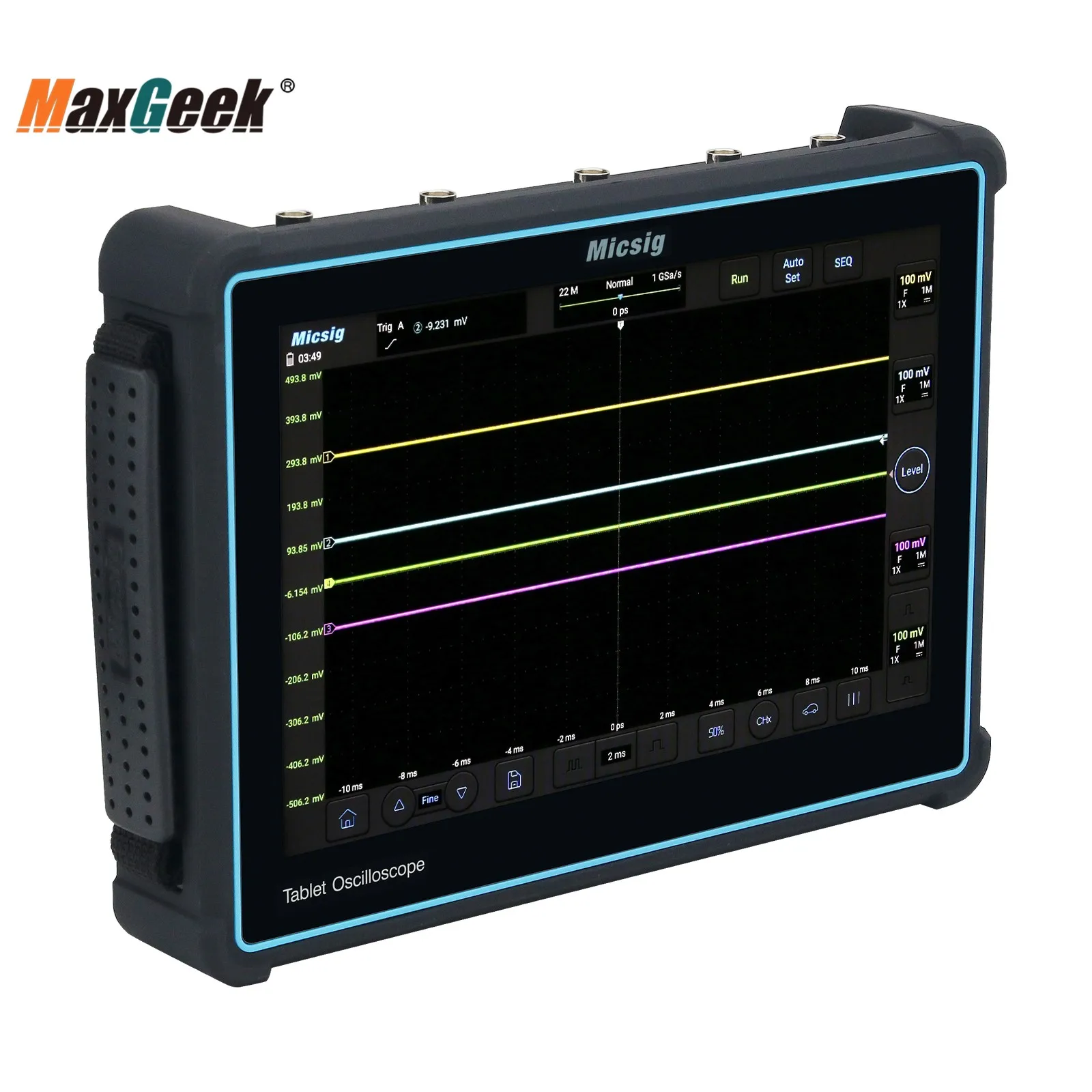 Maxgeek Micsig ATO1004/ATO2004/ATO3004 100MHz 1GSa/s Automotive Oscilloscope 4CH Tablet Oscilloscope with 10.1\