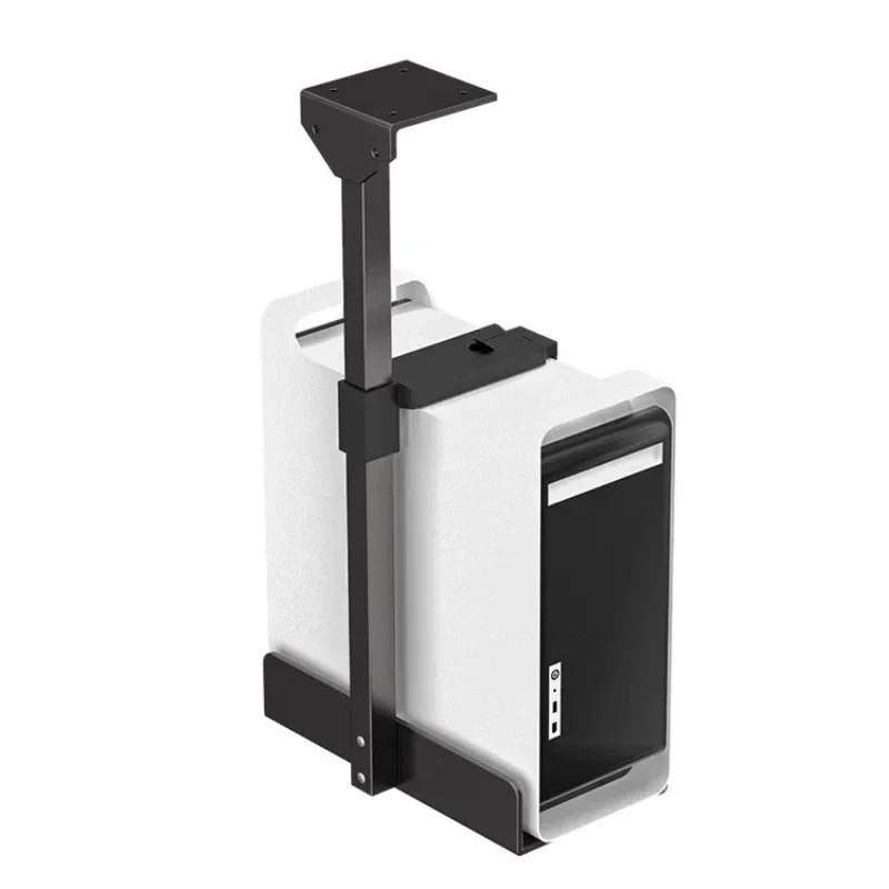Universal PC Case Holder Under Desk Wall Side Mount CPU Stand Adjustable Computer Mainframe Hanger Host Box Stand Bracket Rack