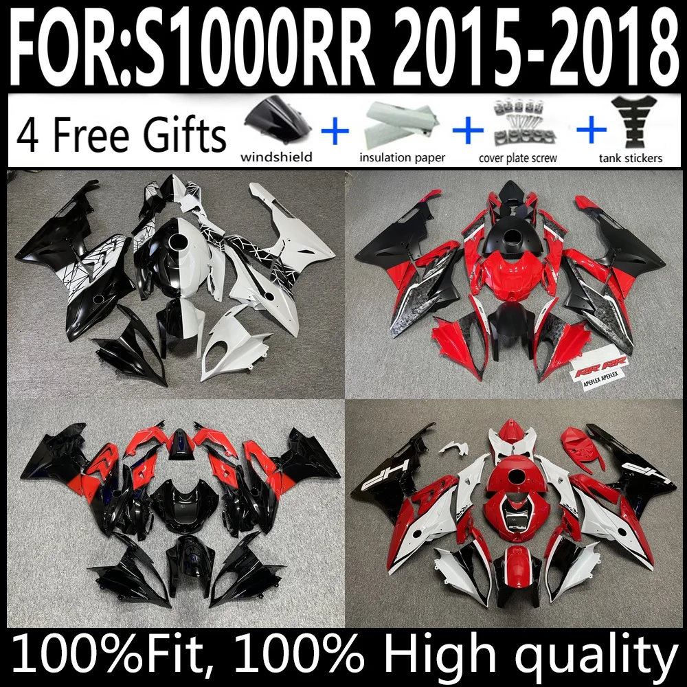 

BMW S1000RR 2015 2016 2017 2018 Motorcycle Fairing Kit 15 16 17 18 ABS Plastic Injection Bodywork Cowlings Set Full Body Parts