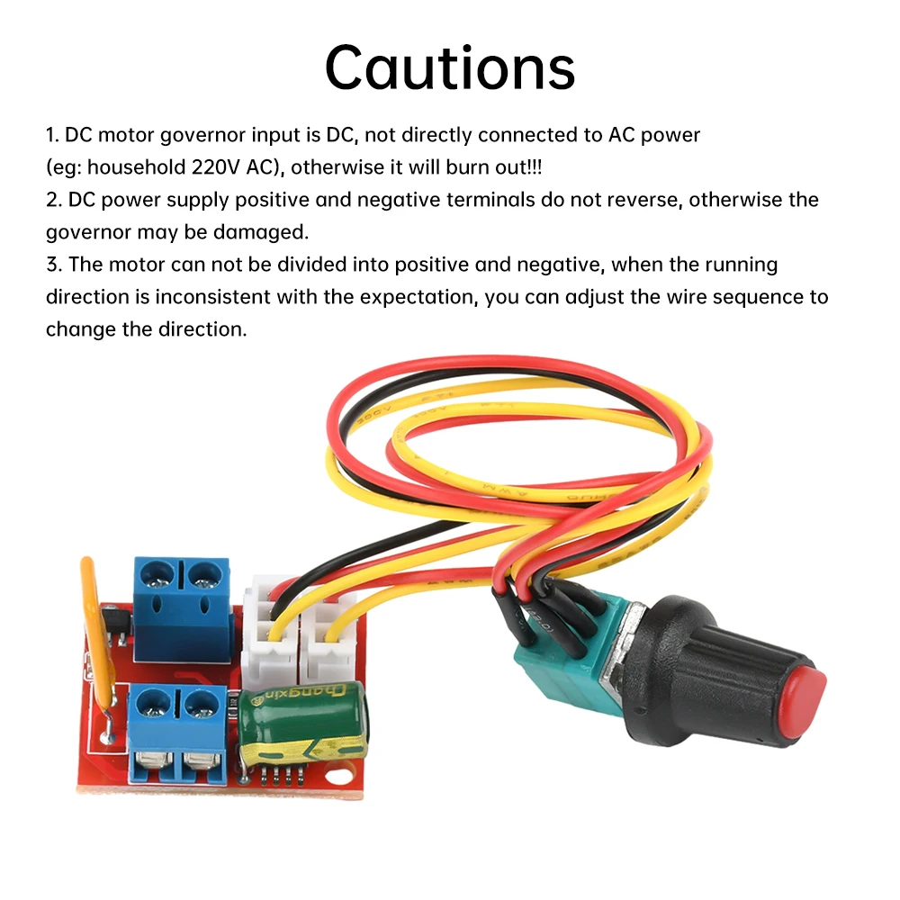 DC 4.5-35V 5A PWM Motor Speed Controller Switch Adjustable Drive Module LED Dimmer Power Controller