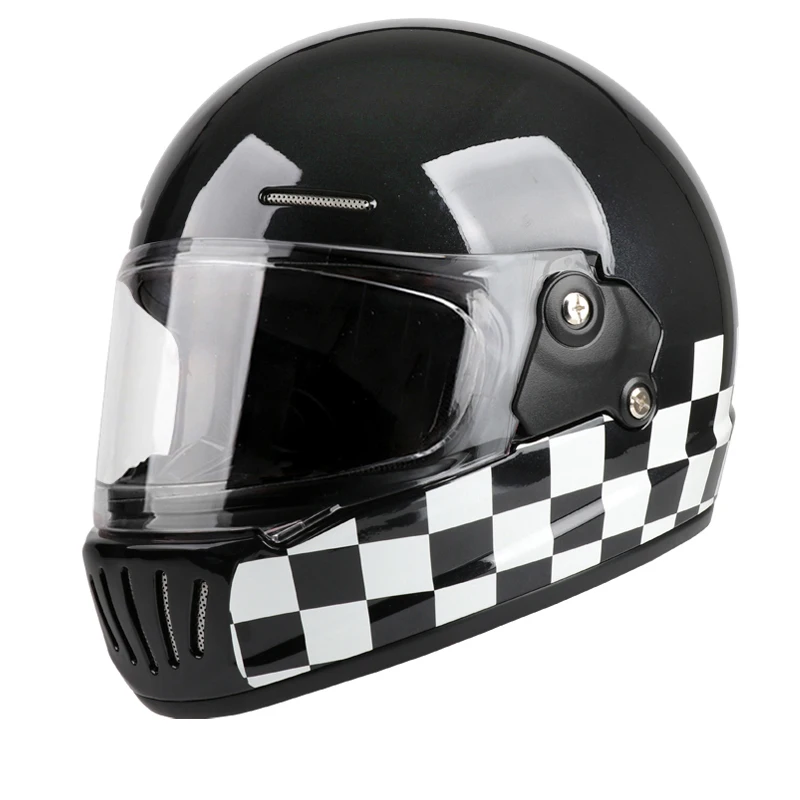 

Newly launched motorcycle helmet with retro style full face all terrain safety helmet suitable for adults and children