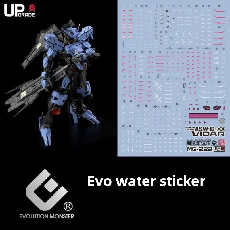 EVO Decals MG-222 for MG Frame ASW-G-XX Vidar High Definition Fluorescence Hobby DIY Water Stickers Accessories Water Stickers