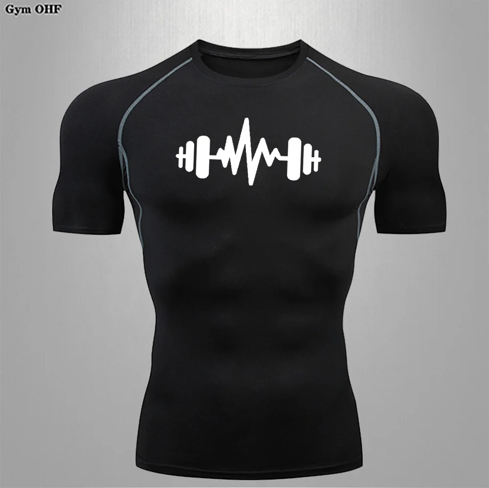 

Новая версия спортивной быстросохнущей дышащей суперэластичной футболки для фитнеса с длинными и короткими рукавами для мужчин