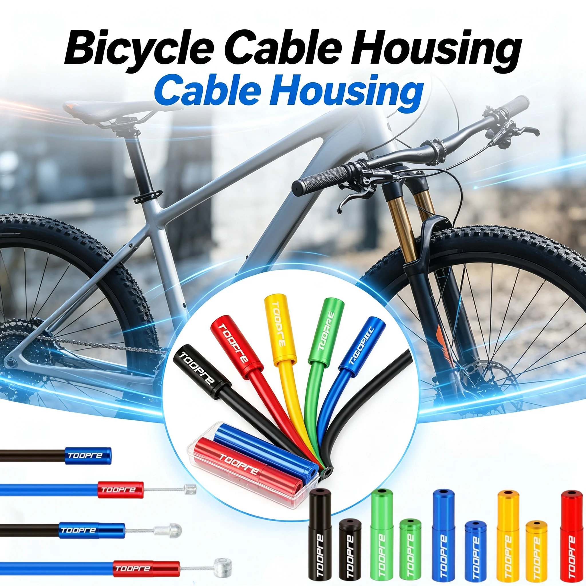 Tapas de Cable de Bicicleta de Aleación de Aluminio 4mm 5mm, Tapones de Tubo para Freno y Cambio MTB Bicicleta de Carretera