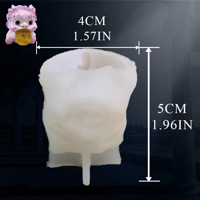 3D Three-Dimensional Silicone Mold, Tun Coin, Kirin, Dandelion, Drop Glue, Handmade, DIY, exclusive