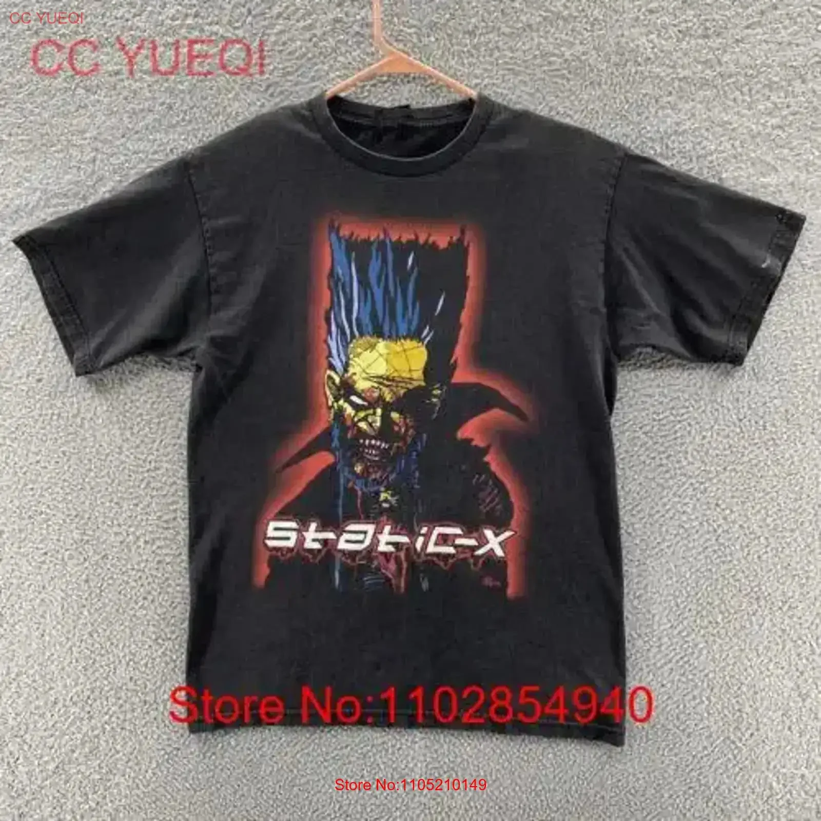 VINTAGE Static X T Shirt Band Tour Concert 2002 Giant Size S 234XL CB490 vintage Washed fashion Breathable Stretched Soft