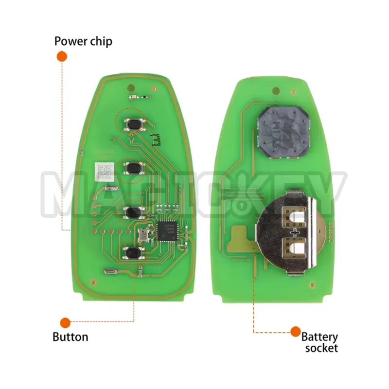 1/2/5 قطعة سلسلة Xhorse XM38 مفتاح ذكي لفورد نوع 4 أزرار XSFO02EN النسخة العالمية