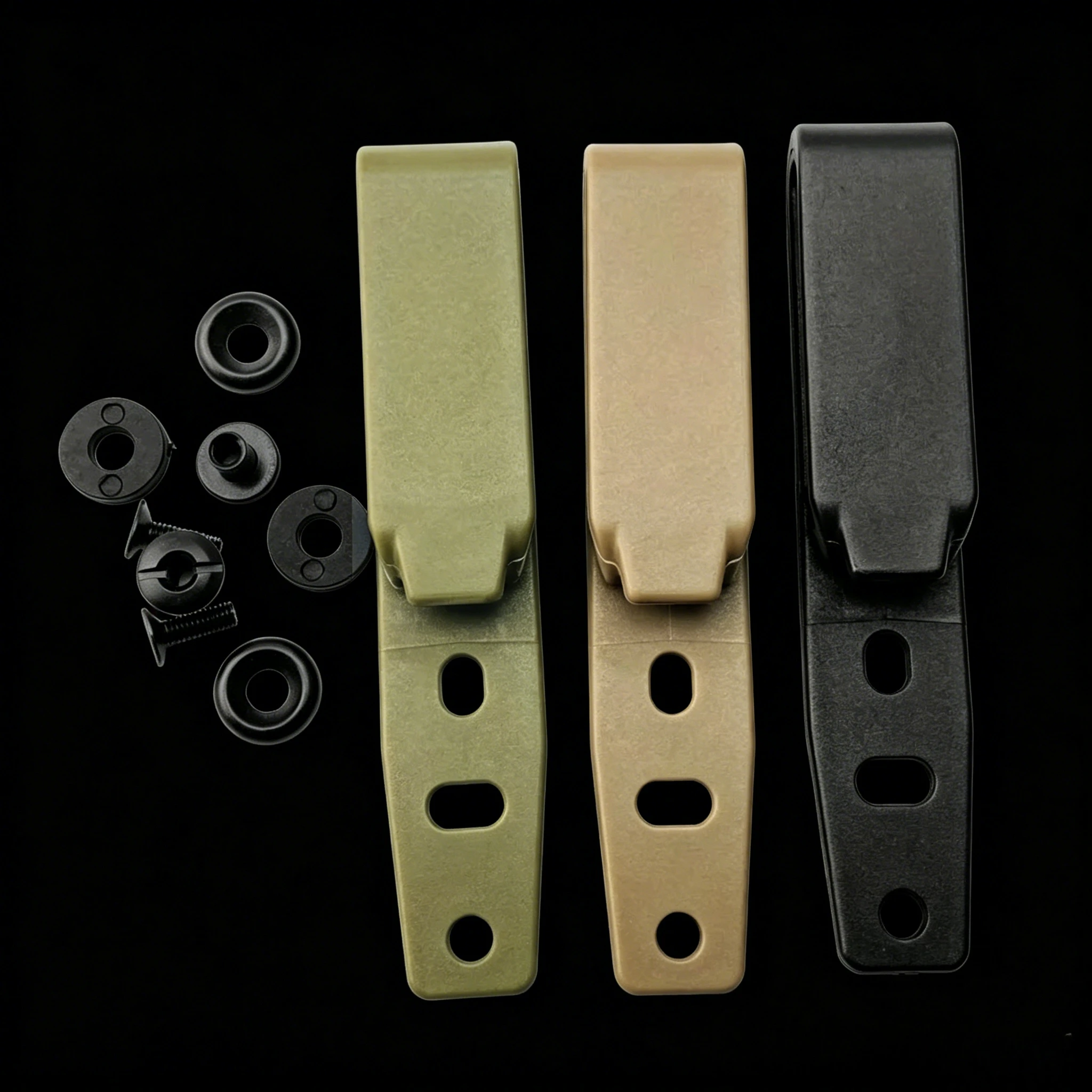 3 Colors of K-sheath Waist Clip Accessories Knife Sheath Back Clip, IWB Gun Holster Clip Back Clip, Knife Sheath DIY Accessories