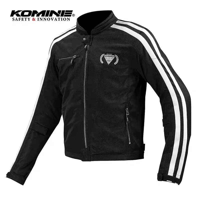 KOMINE JK-119 Summer 3D Mesh Breathable Motorcycle Jacket for Men and Women Motorcycle Rider Biker Jacket Fall Proof