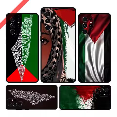 Palestine Flag Phone Case For Samsung Galaxy S20 FE S21 S10 S23 Plus S24 S22 Ultra Coque Note20 Note10 S9 S8 Cover Capa