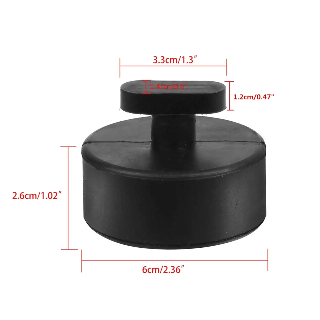 4 PCS Car Jack Support Block Rubber Pad Solid Adapter Rubber Jack Pad Rubber Pad for Chevrolet Corvette C5 C6