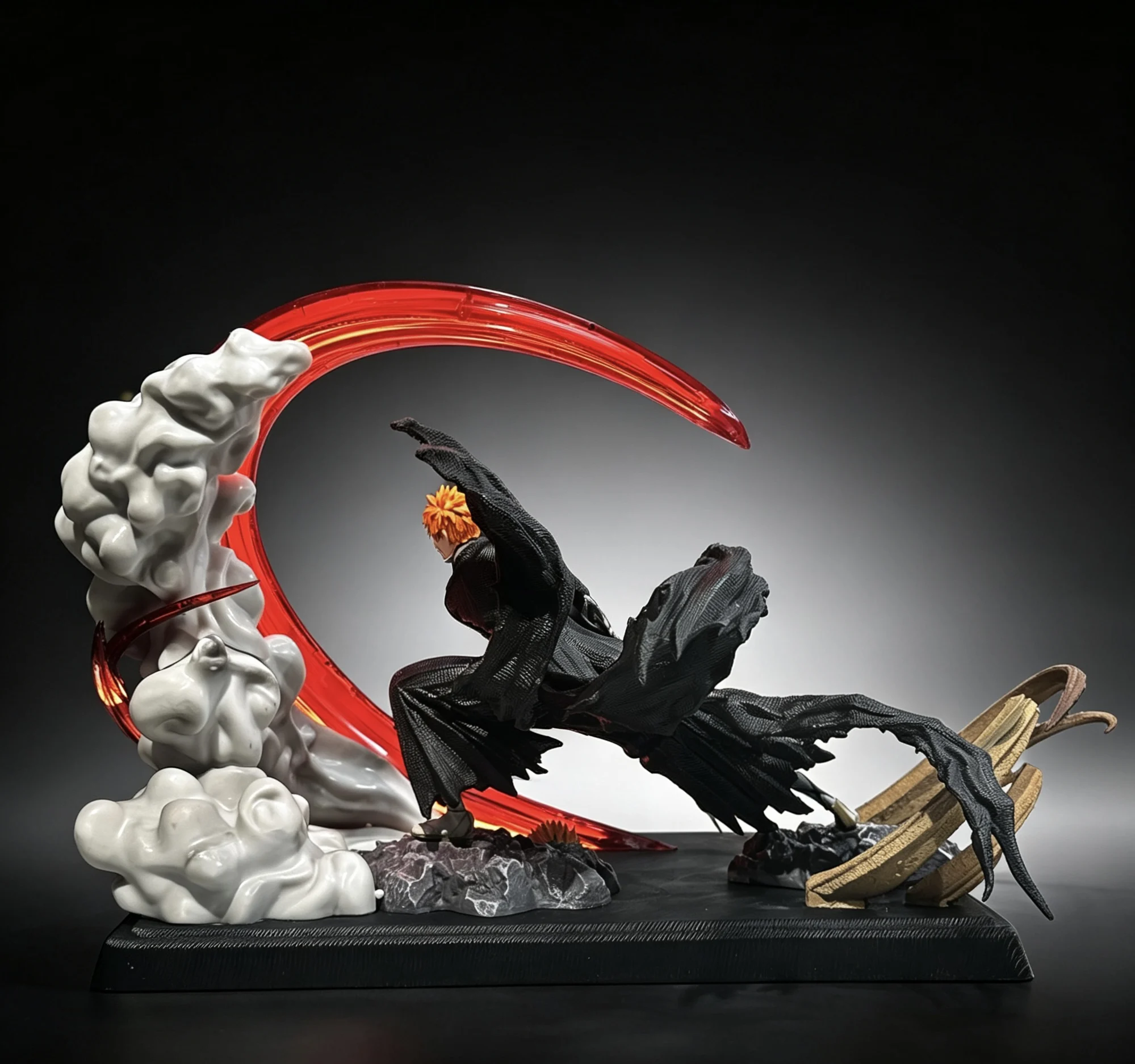 Bleach Series, Actual Display, Leaf Style Ichigo, Ichigo Kurosaki, Getsuga Tensho, Anime GK Figure, Statue & Ornament Model view 2
