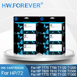 Original 72 New For HP72 72B Ink Cartridge For HP Designjet T610 T620 T770 T790 T795 T1100 T1120 T1200 T1300 T2300 Printer Inks