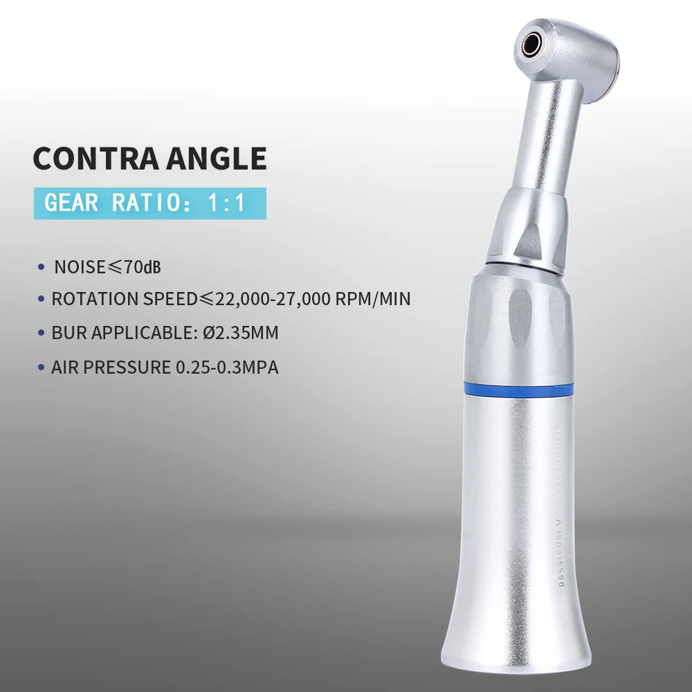 Dental E-type Push Button Contra Angle AZDENT Low Speed Handpiece Bur Odpowiedni 2,35 mm Autoclavable 135 ° C