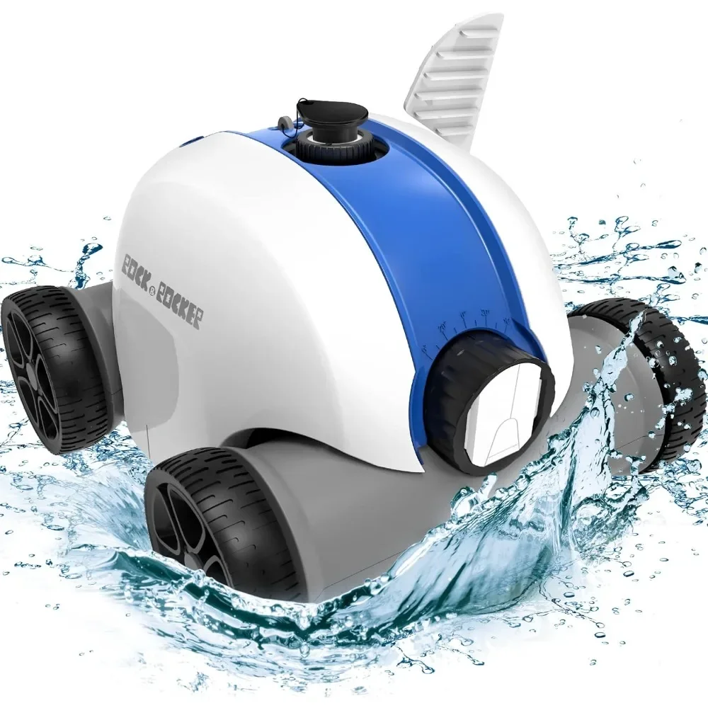 Cordless Robotic Pool Cleaner, Automatic Pool Vacuum with 60-90 Mins Working Time, Rechargeable Battery, for IPX8 Waterproof