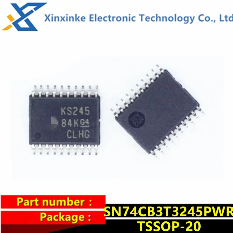 5PCS SN74CB3T3245PWR TSSOP-20 KS245 Digital Bus Switch ICs 8-Bit FET 2.5/3.3V Lo-Vltg Bus Switch Brand New Original