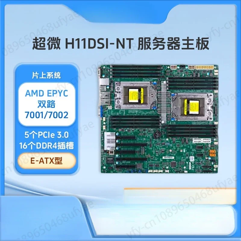 H11DSI REV2.0 FOR Motherboards Dual EPYC 7001/7002 Series Processor PCL-E 3.0 Suppor 16-lots DDR4-3200MHZ 100% Tested