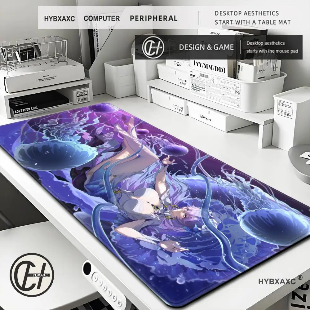 

Cantarella Mouse Pad Game Wuthering Waves Mousepad Office Desk Pad Computer Gaming Accessories Stitch Edge Rubber Keyboard Mat