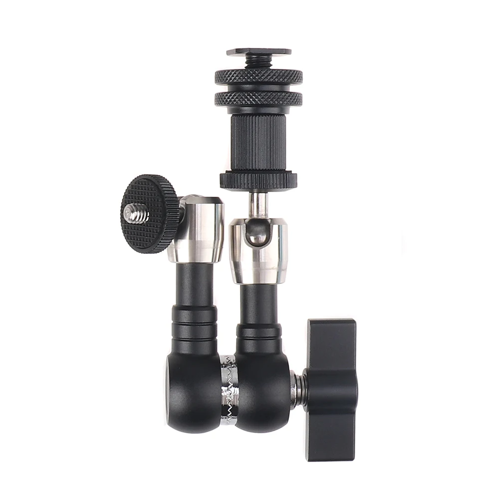 

7/11 inch Articulating Rosette Arm 1/4" Threaded Screw For Sony for Canon DSLR Camera To Mount Cage Monitor Studio Photography