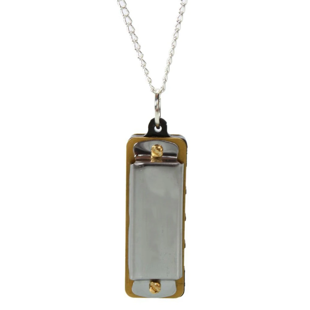 

Mini 8 Durable Metal 4 Hole 8 Tone Necklace Kids Harmonica 35x15mm Swan Mini Harmonica Silver Kids Instrument Toy Gift