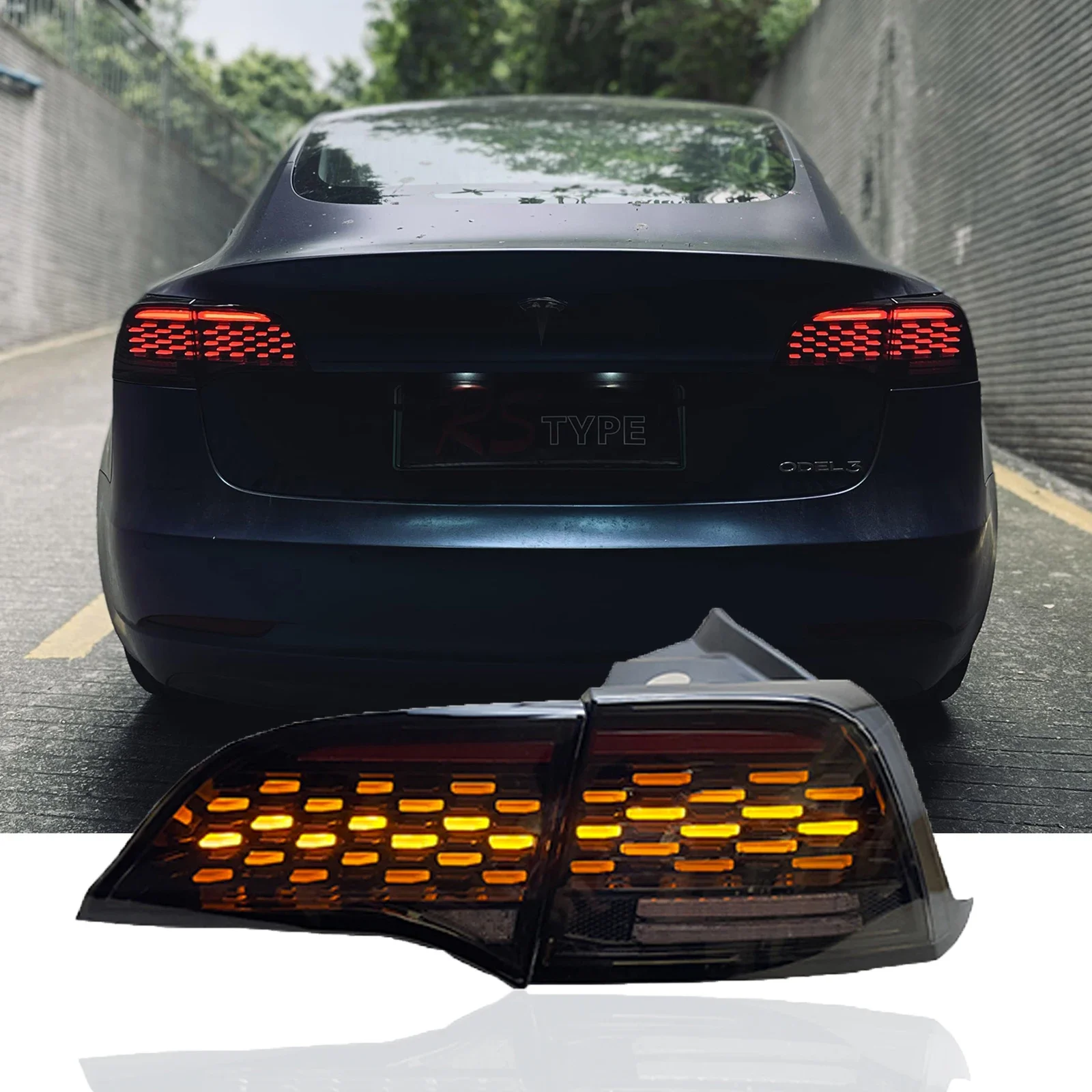 HOSI سيارة ضوء ل تسلا نموذج 3 2018---2023 Led الذيل مصباح ل نموذج Y LED أضواء خلفية سعر المصنع اكسسوارات السيارات