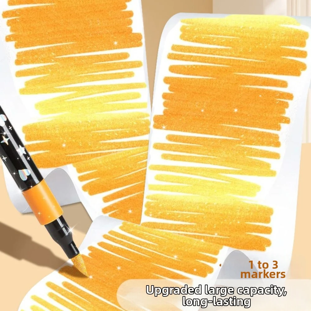 

Soft Head Design Acrylic Marker High Coverage Quick-Drying Painting Pen Washable Ink Strong Coverage Soft Head Marker