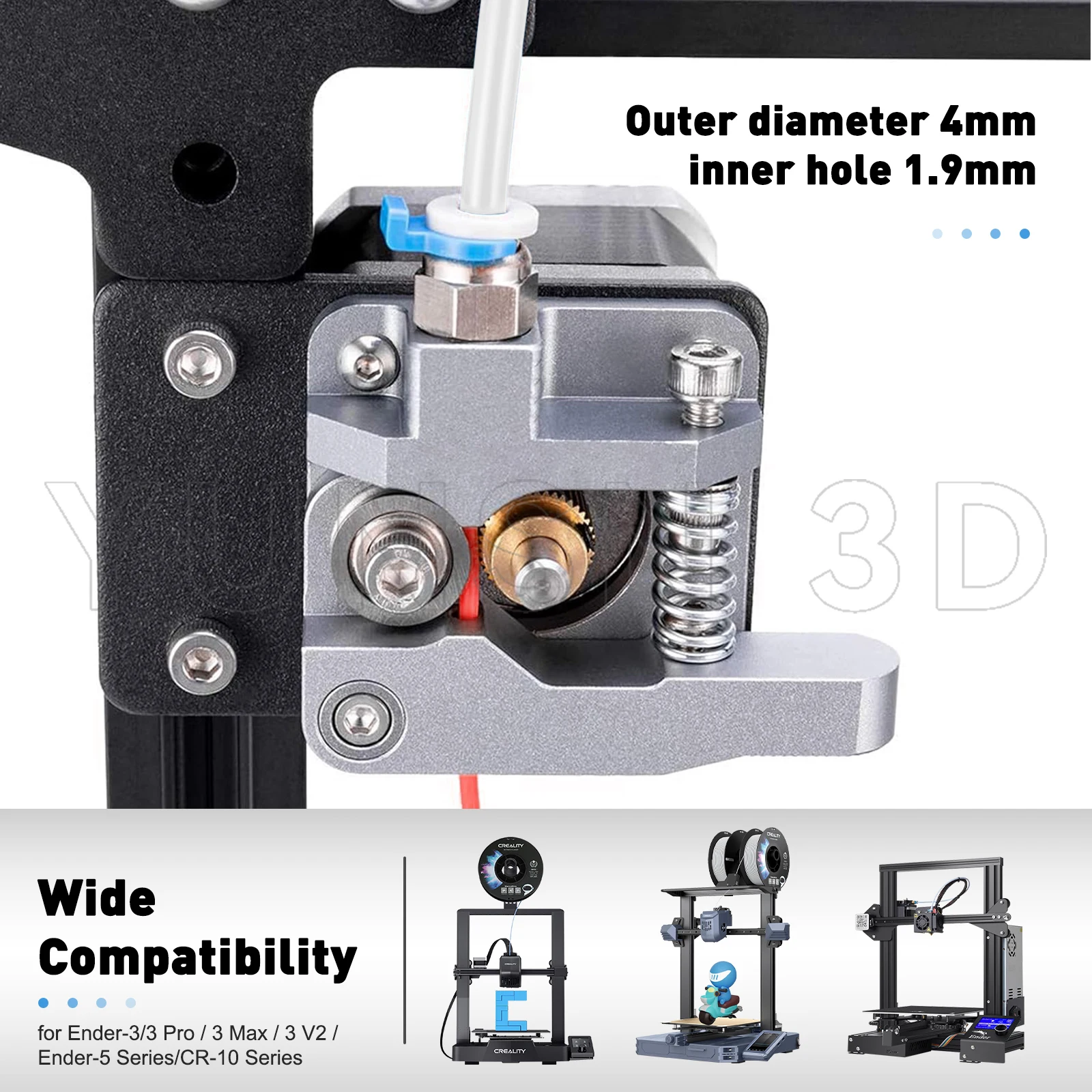 für Creality K1 Serie Rohr 3D-Drucker PTFE-Schlauch unterstützt 1,75 mm Filament für K1, K1 Max, K1C, Ender 3 V3, CR-10 Serie – Detail 5