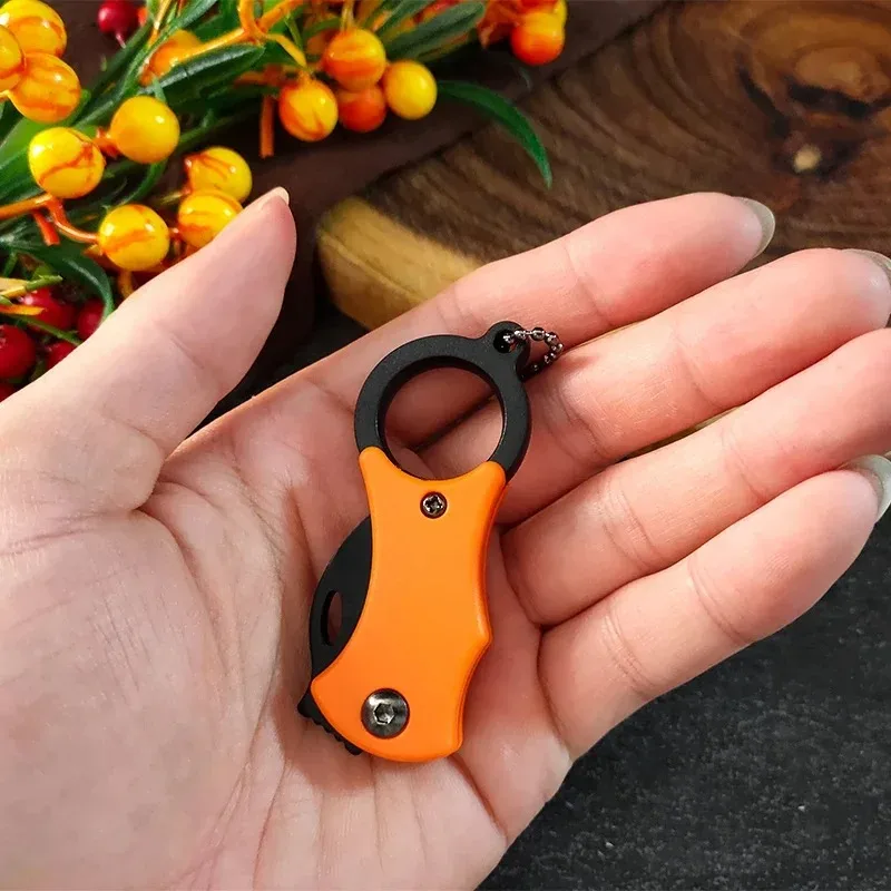 Mini Fox Necklace Pocket Knife Outdoor Portable Defense Eagle Claw Folding Knife Home Travel Open Box Keychain Folding Knife