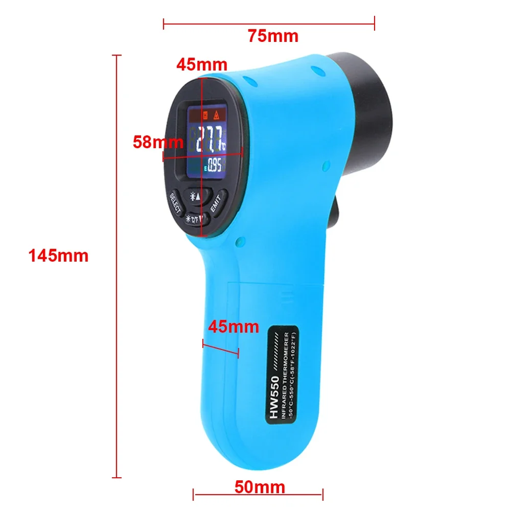 IR Termometro Laser Temperature Meter Digital Infrared Thermometer LCD Display Non Contact Pyrometer -50~550°C Mijia Hydrometer