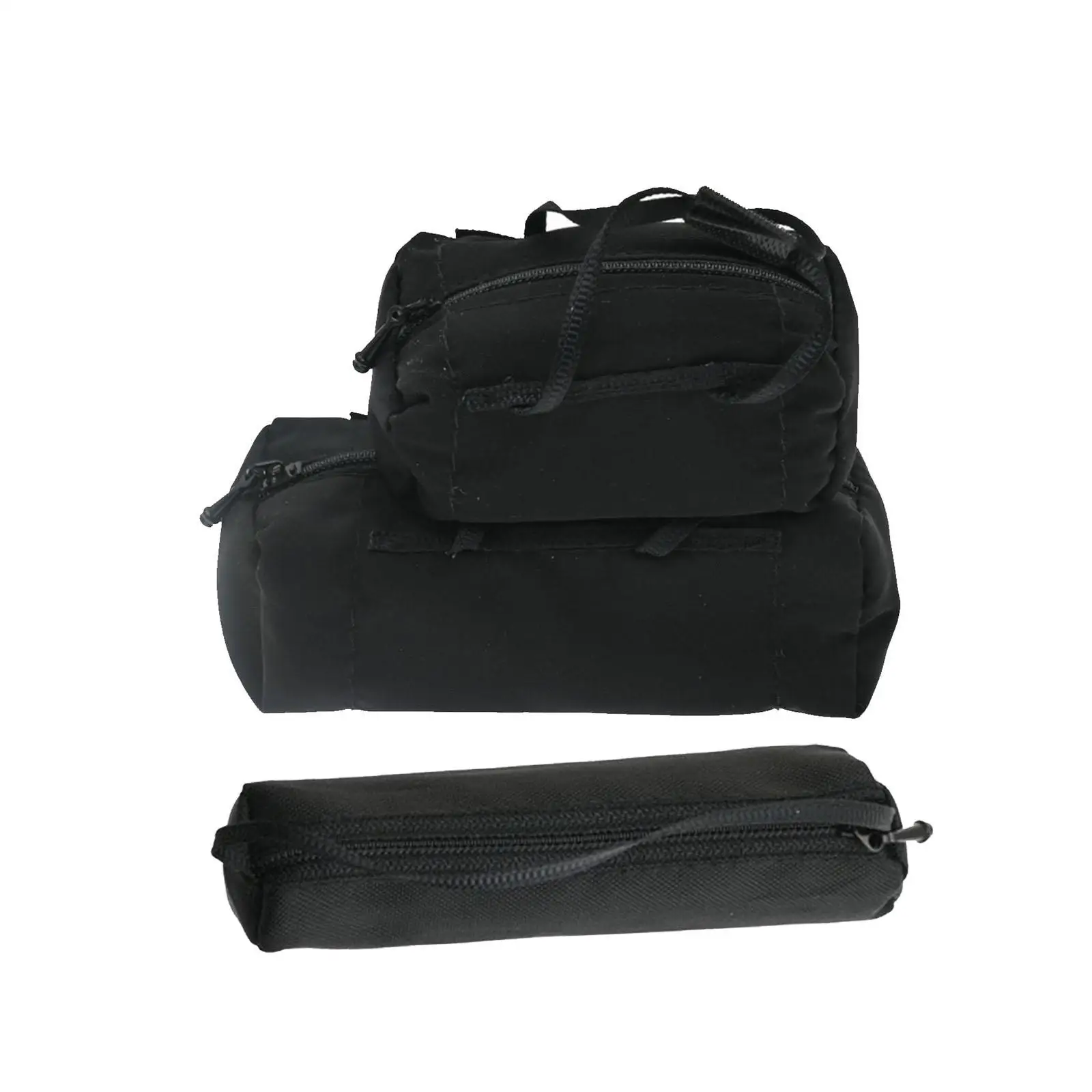 3Pcs RC Car Luggage Bag Model Car Travel Bags Decoration DIY Mini Lightweight Roof Wagon Bag Accessoires for 1:10 RC Car Part