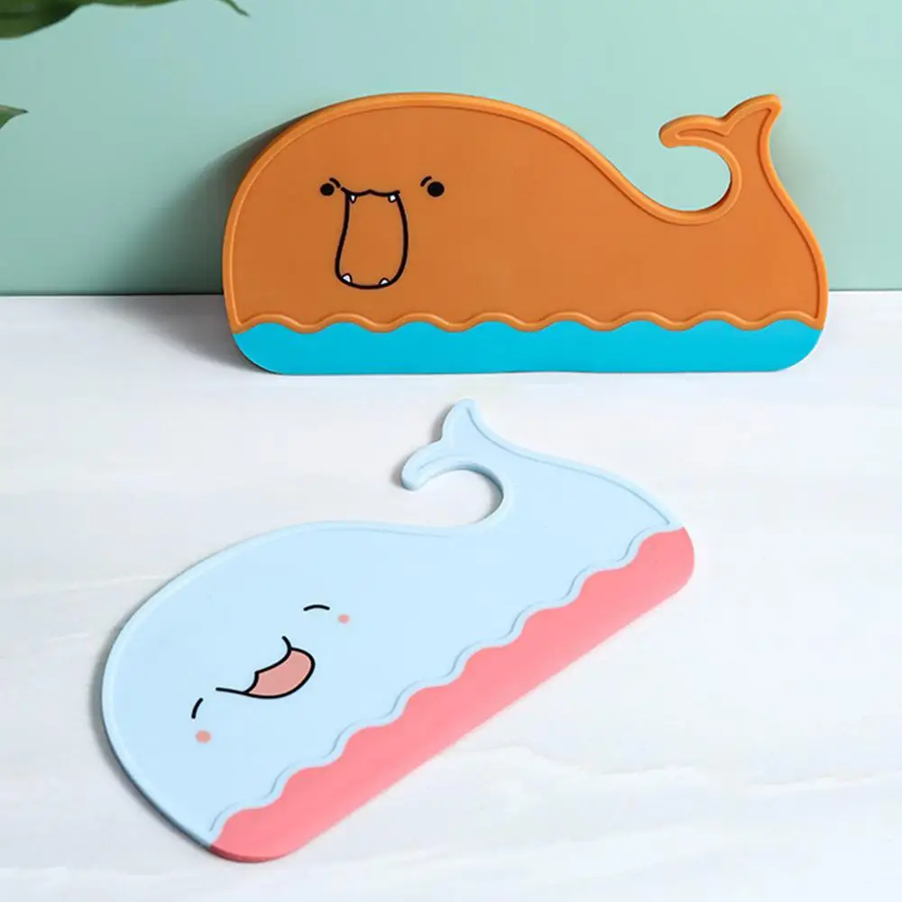 シングルサイドワイパープレート、ミラー傷、tpr、家庭用クリーニングツール、ミニカウンタートップガラスワイパー、クジラ型、2個