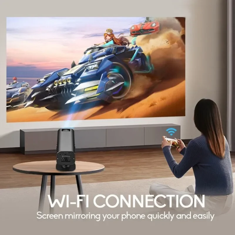 M7 projector wireless same screen built-in WIFI high definition home 360 degree adjustment mini projector