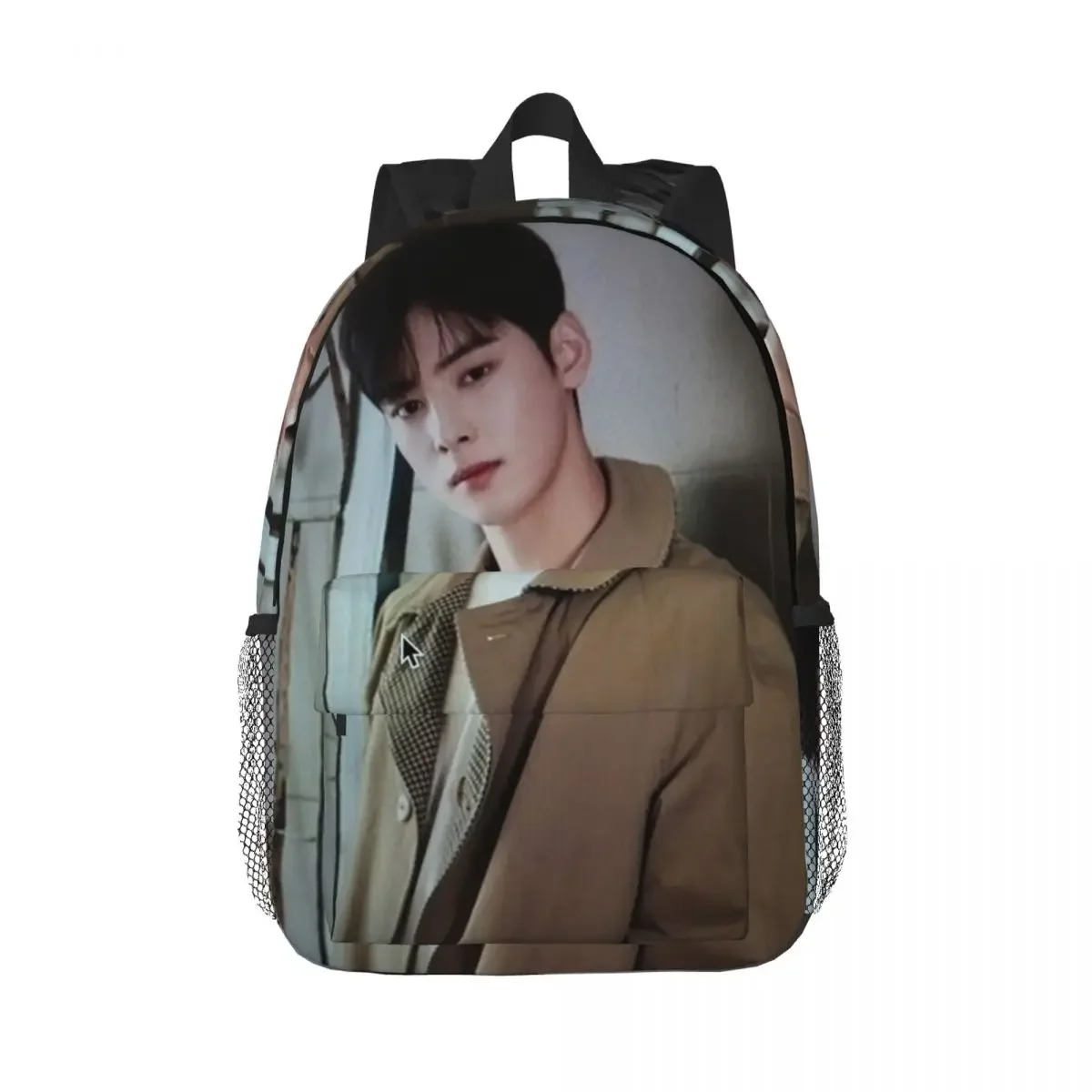 

Cha Eunwoo Backpack Hot Sale Daypack Large Capacity Boys Girls BookBag Shoulder Bags for Men Women Children School Bag