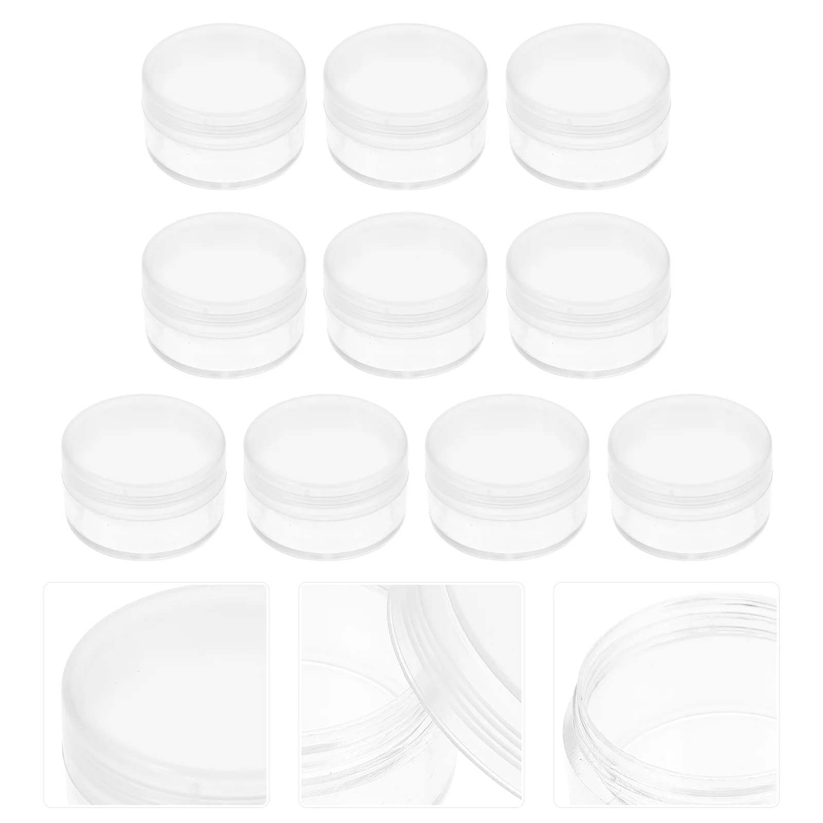 10pcs Ring Storage Boxes Mini Parts Storage Boxes Parts Storage Cases with Lid Parts Organizing Case Sealing Mini Box