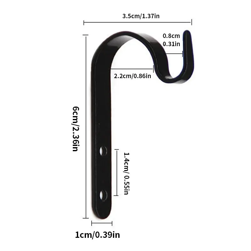3/6Pcs Metal Hooks J-hook Vintage Wall Hanger Screw Hooks For Bathroom Kitchen Room Cloth Towel Rack Coat Hat Holder