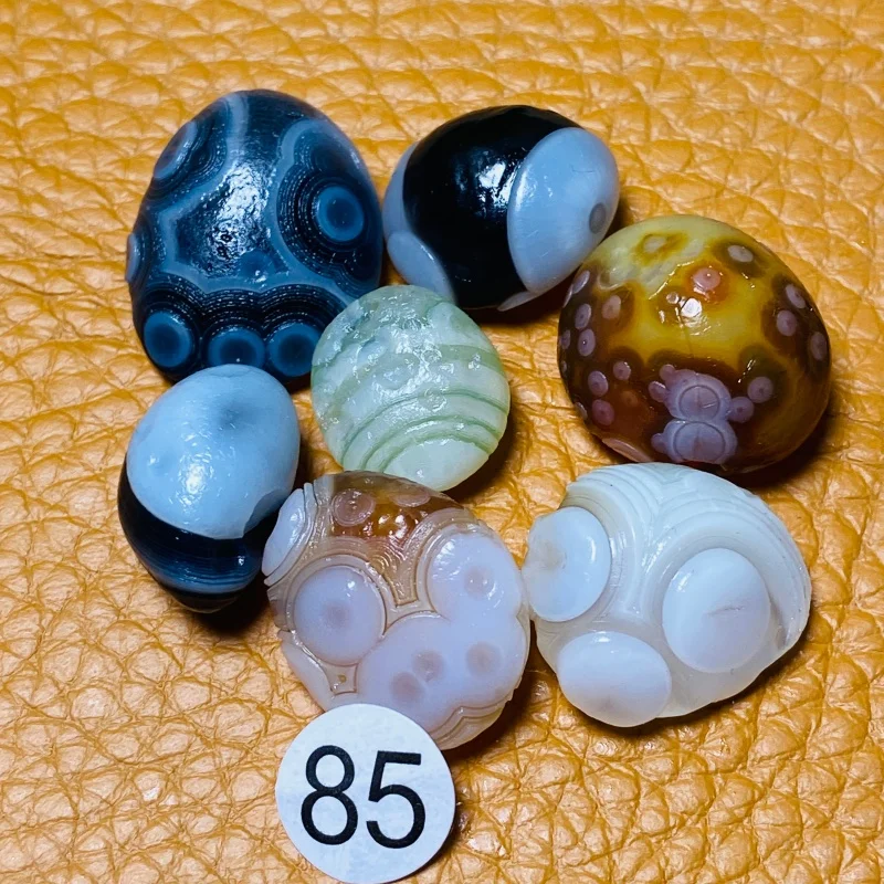 Natural  Colorful Sardonyx Agate Alxa Gobi  Rock Specimen Energy Crystal Healing Chakra Reiki Stone Garden Home Decor Gift 7Pcs