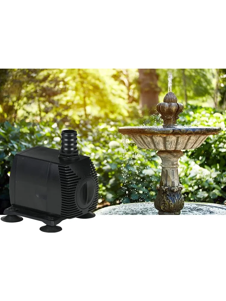 ZZWPES-700-PW 115 فولت، نافورة/بركة محرك مغناطيسي 725 جيجا بايت في الساعة مع 15 قدم. سلك، أسود،