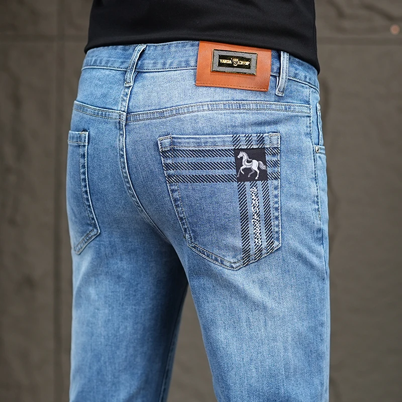 

Casual Versatile Men's Jeans Cotton Faion Urban Sle Spring Summer New Arrival Slim Fit Jeans Casual Trendy Daily Wear