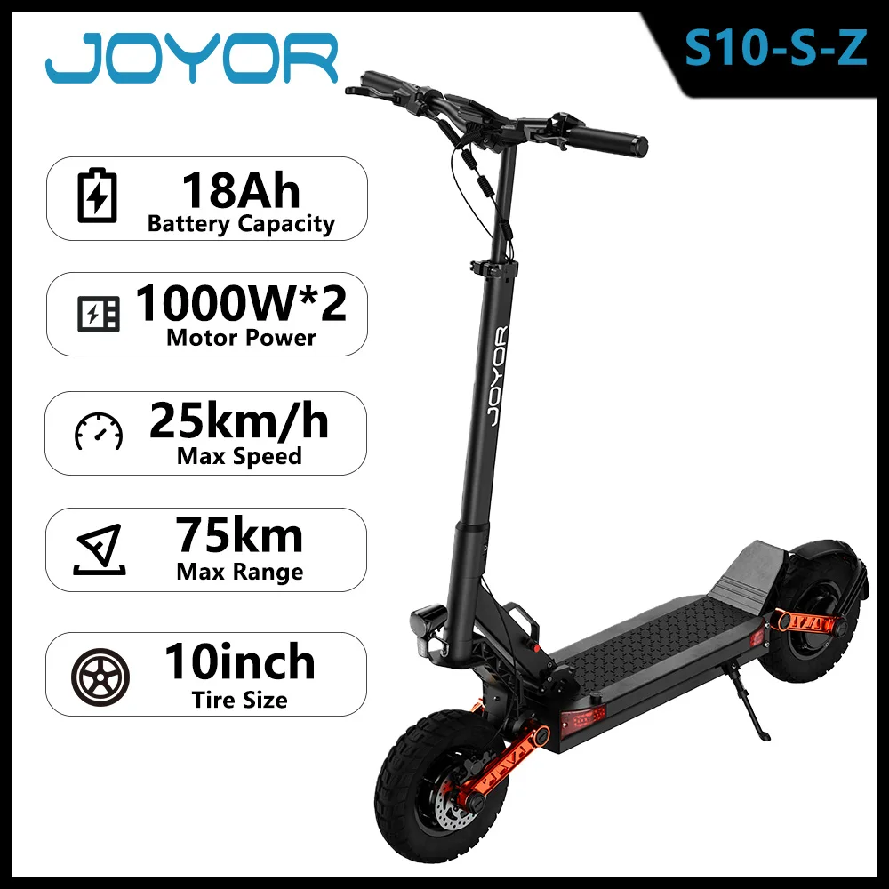 Trottinette électrique S10-S pour adultes, 60V 18Ah 2000W, double moteur, pliable, 75 km d'autonomie, 60 km/h, pneus tout-terrain de 10 pouces, trottinette électrique