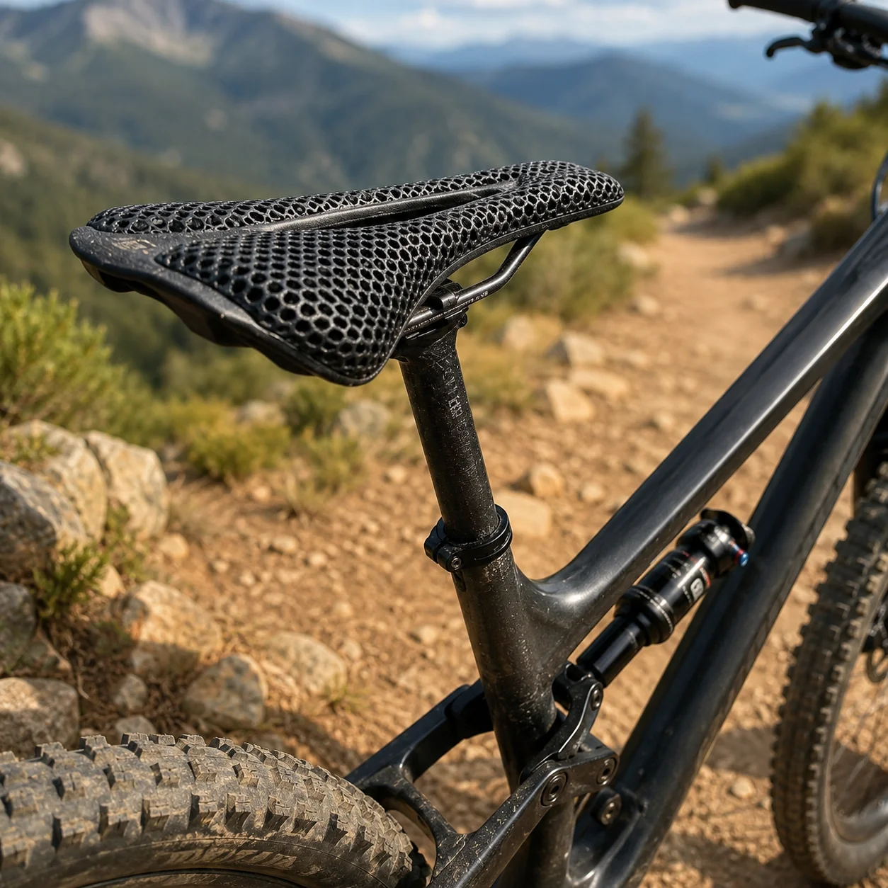

160g 3D Printed Cycling Seat, Super Lightweight & Breathable MTB Road Bike Saddle for Long Distance Comfort, Say Goodbye to Pain