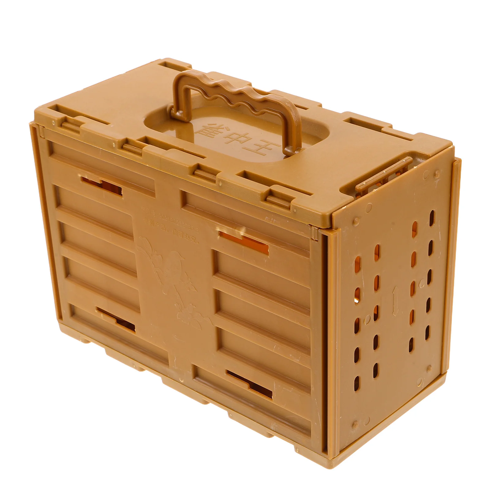 Transportín de pájaros portátil, jaula de viaje de plástico ligera con asa, caja de transporte de mascotas ventilada segura para pájaros pequeños al aire libre