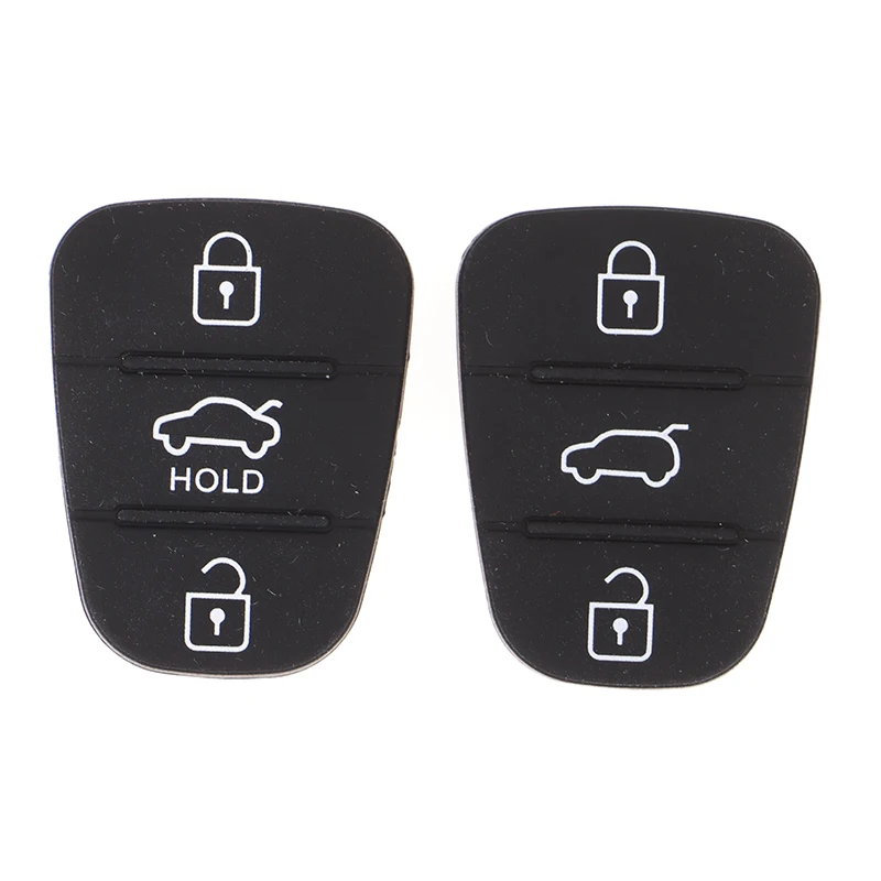 Coque de remplacement de clé en silicone pour Hyundai Kia Auto, 3 boutons, HTML Partd