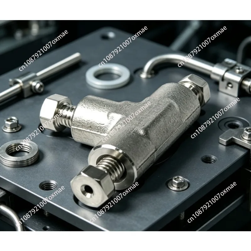 S316L Stainless Steel 3 Ways Compression Union Tee, 1/16" OD Tube Connector for HPLC Liquid Chromatography