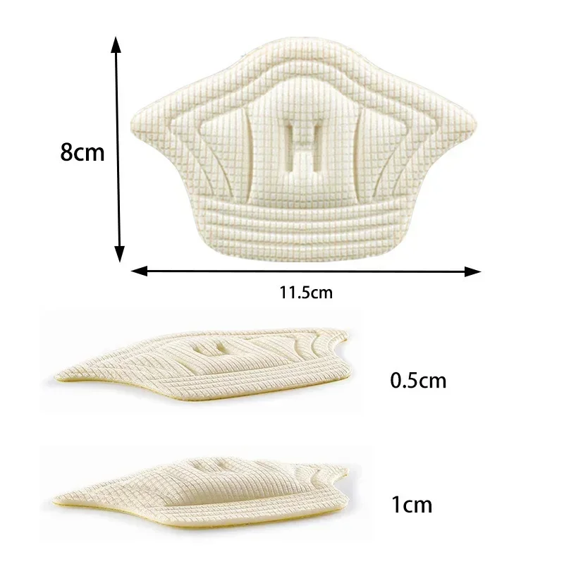 10pcs/Set Adjustable Size Shoe Insoles with Adhesive Back Heel Pads Foot Pads Comfort Insert for Shoes