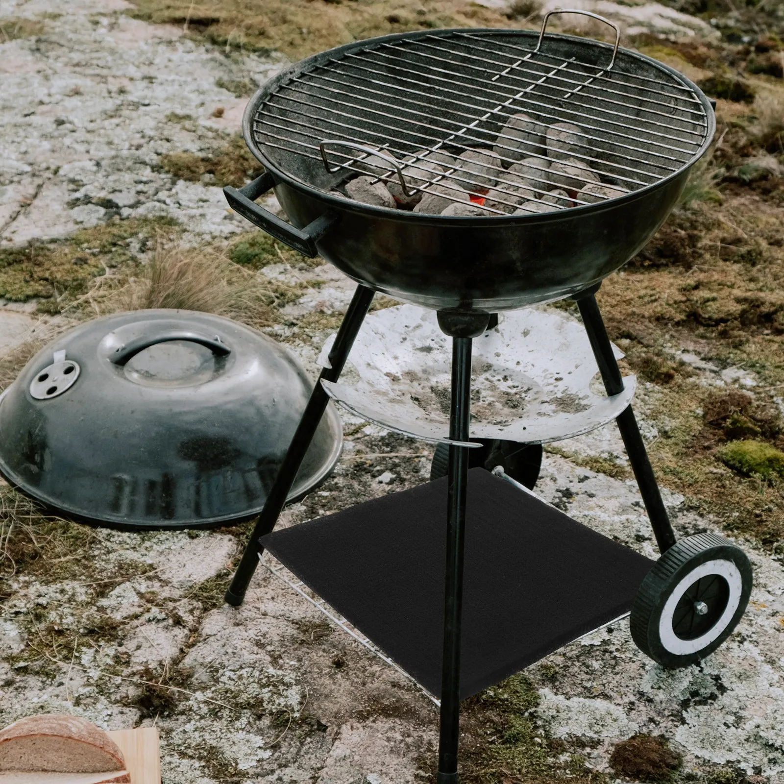 20x20cm Fire Resistant Welding Blanket Fireproof Soldering Mat for Outdoor Welding Grilling Campfire Flame Protection
