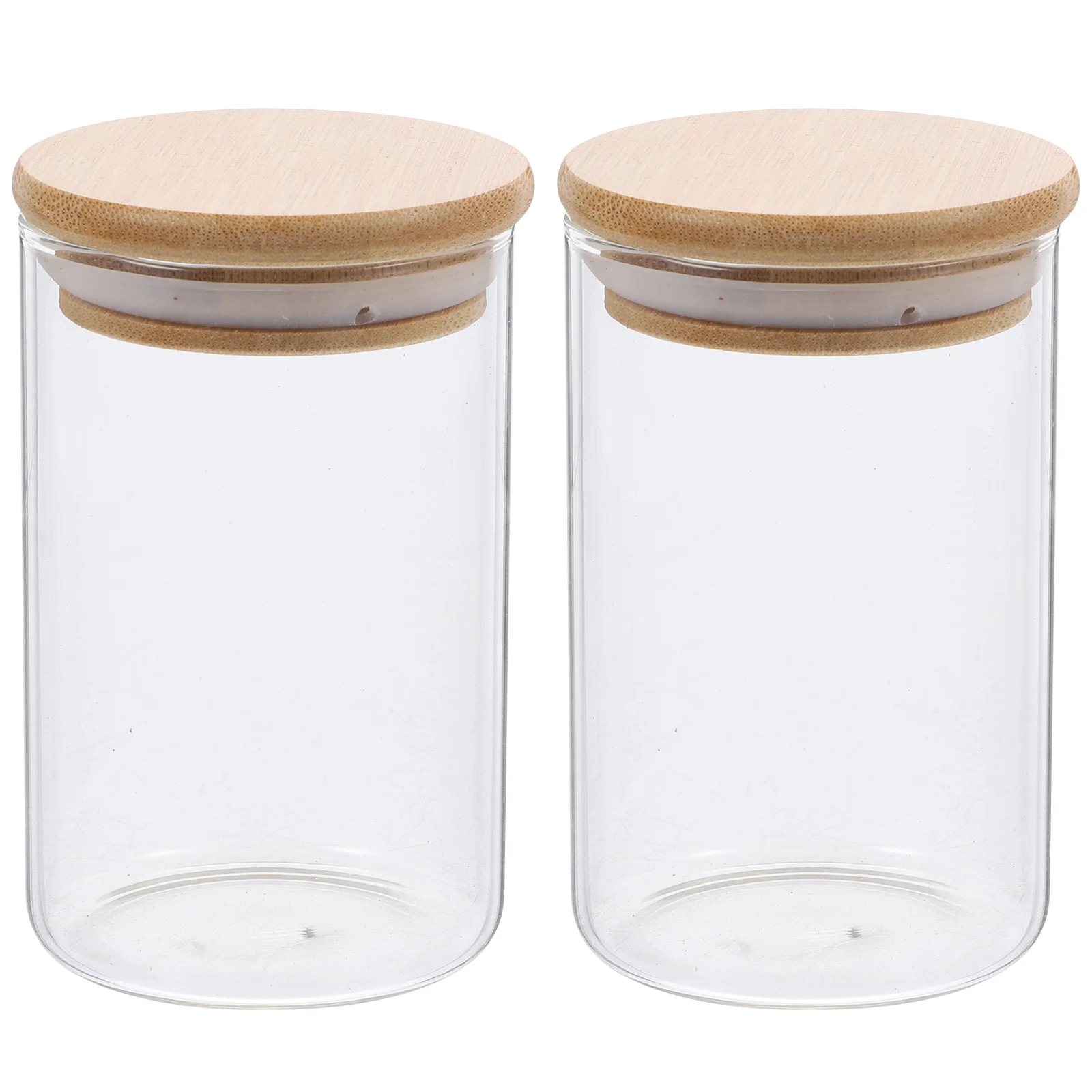 2 Pcs Bathroom Canisters Jars Cotton Swab Storage Box Pad Restroom Organizer Pads